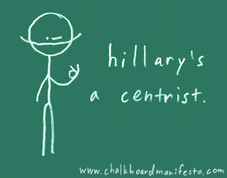 hillary's a centrist *wink*